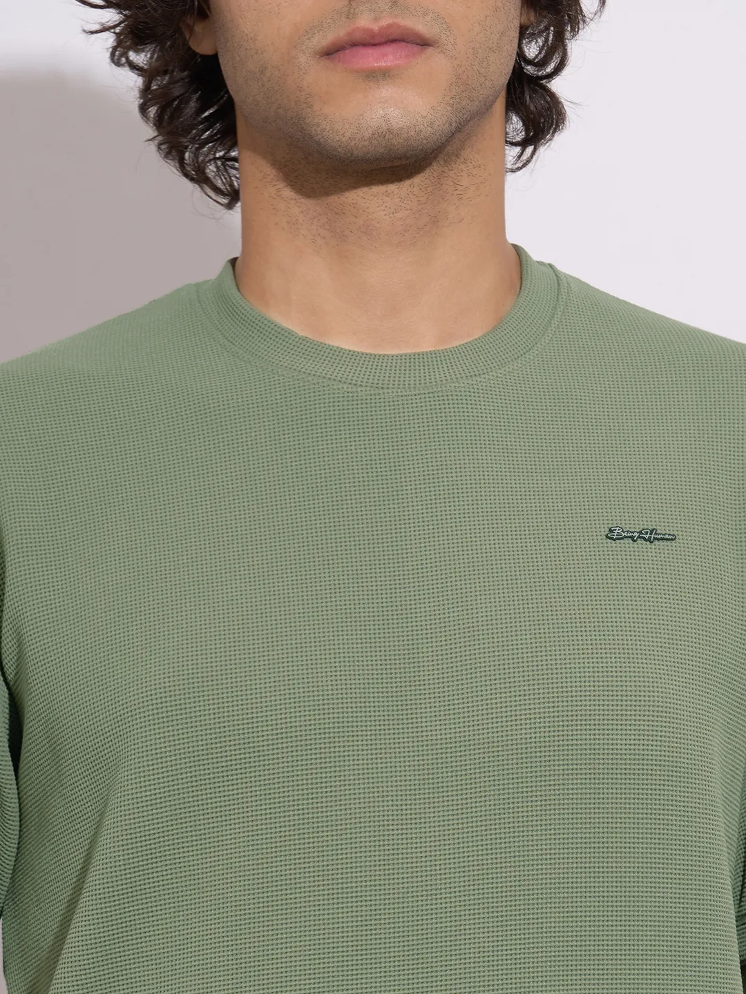 Olive Easy Fit Men's Short Sleeves T-Shirt by Being Human Clothing - Image 5