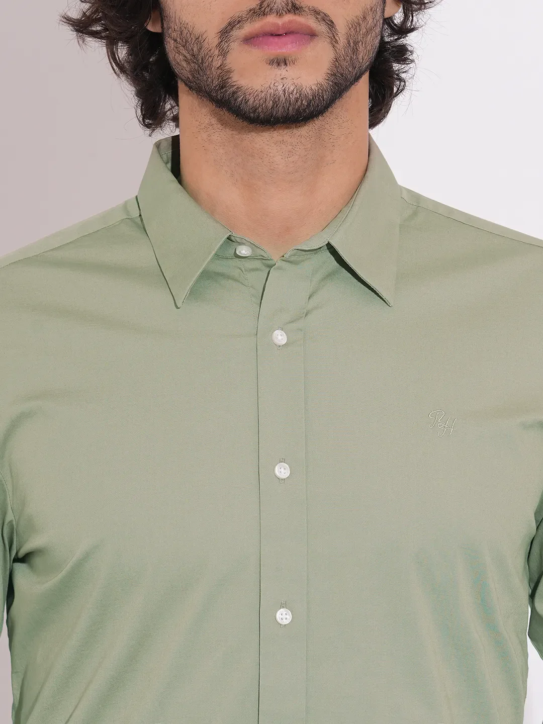 Sand Regular Fit Regular Collar Men's Shirt by Being Human Clothing - Image 5