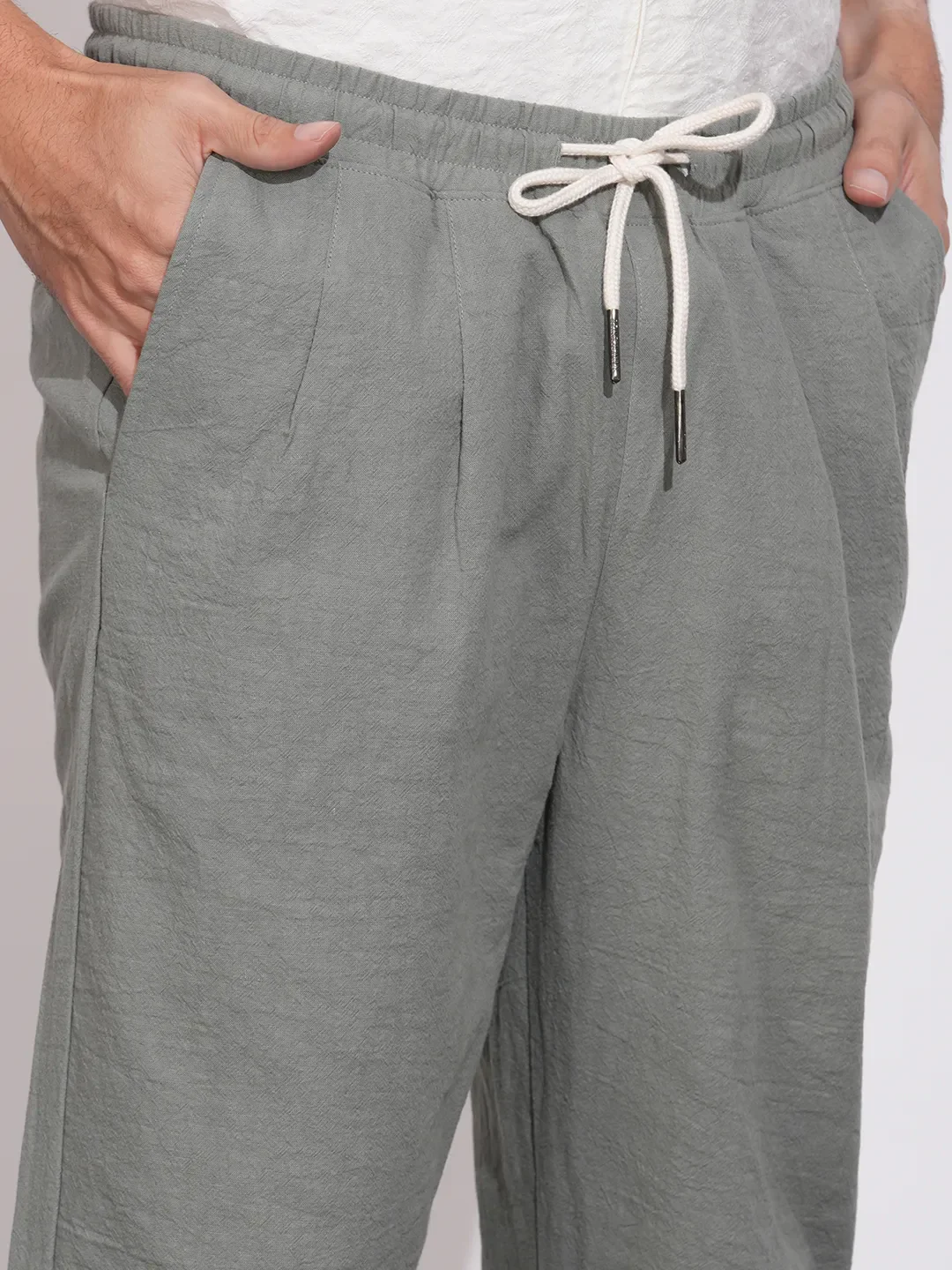 Mint Regular Fit Cargos for Men By Being Human Clothing - Image 5
