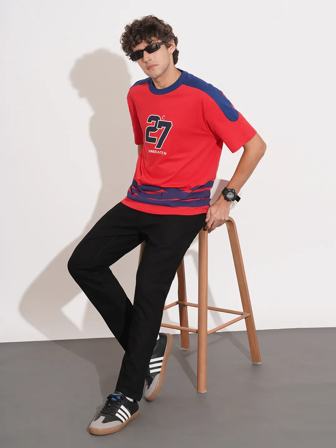 Red Easy Fit Men's Short Sleeves T-Shirt by Being Human Clothing - Image 4