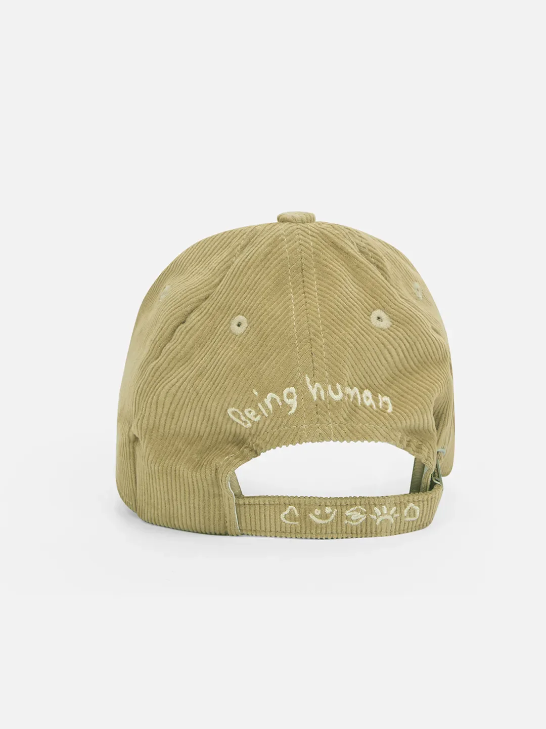 Beige Cotton Unisex Cap by Being Human Clothing - Image 3