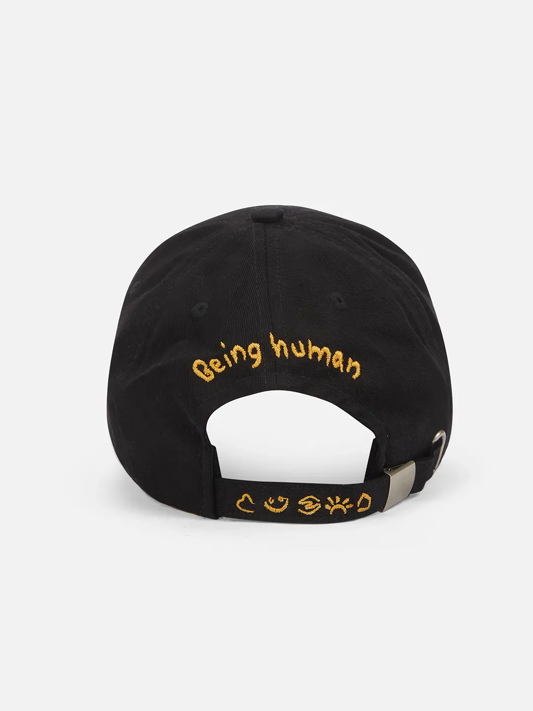 Black Cotton Unisex Cap by Being Human Clothing - Image 3