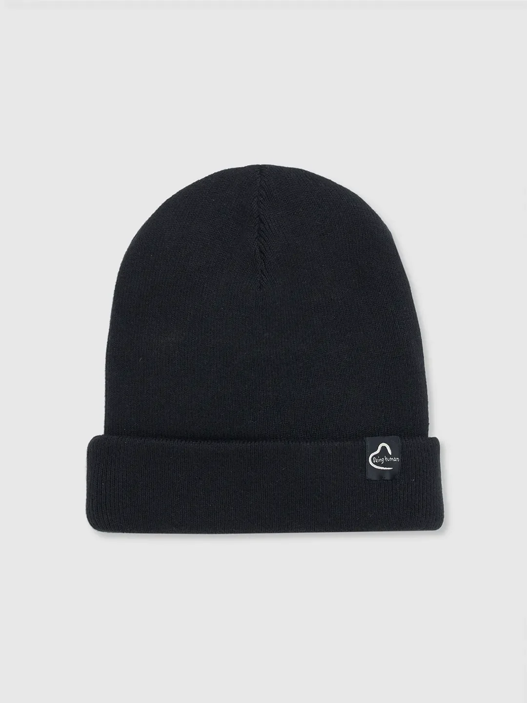 Black Cotton Unisex Cap by Being Human Clothing - Image 2