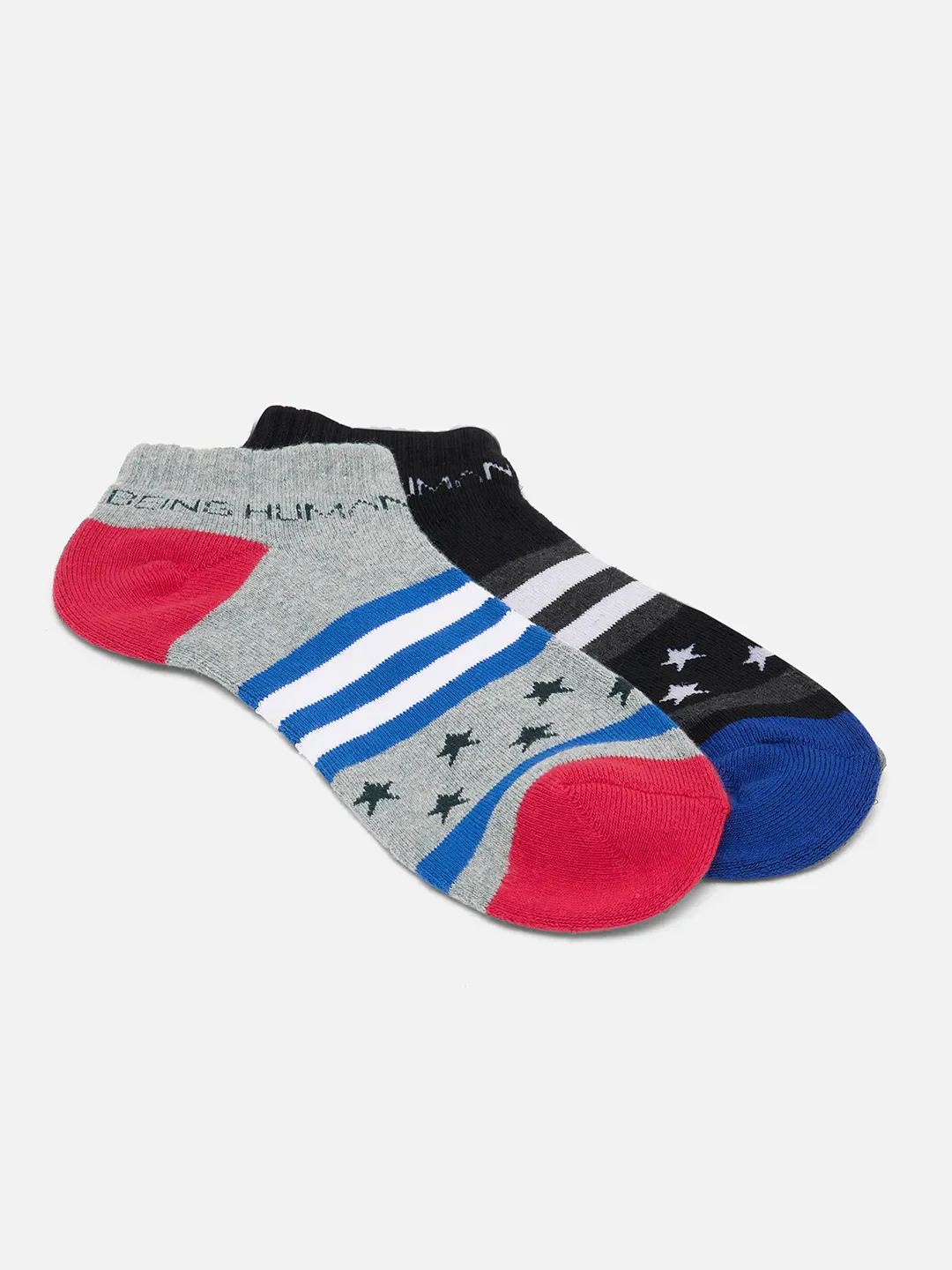 Black Cotton Men's Socks by Being Human Clothing - Image 3