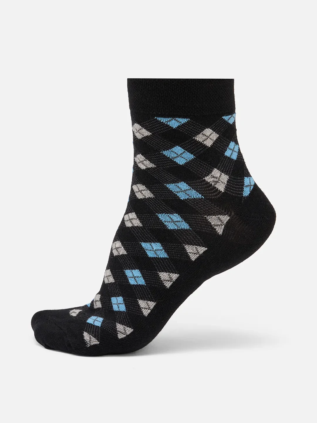 Black Cotton Blend Men's Socks by Being Human Clothing