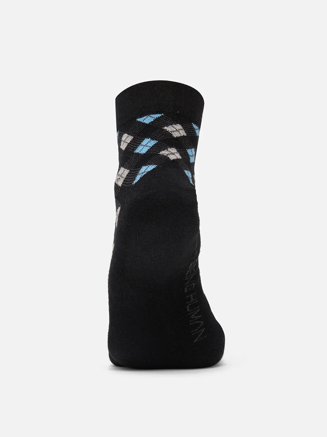 Black Cotton Blend Men's Socks by Being Human Clothing - Image 2
