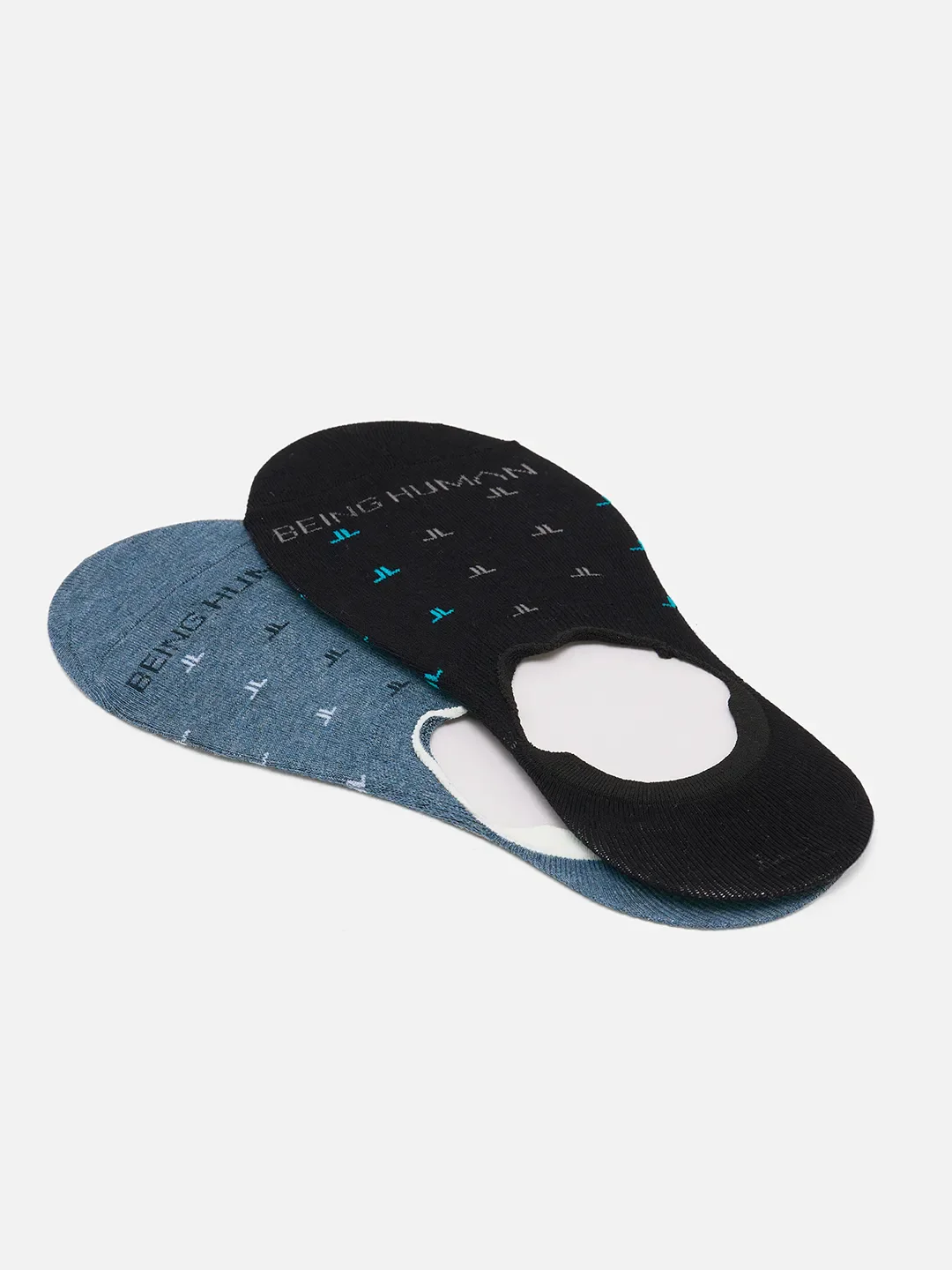 Blue Cotton Blend Men's Socks by Being Human Clothing - Image 3