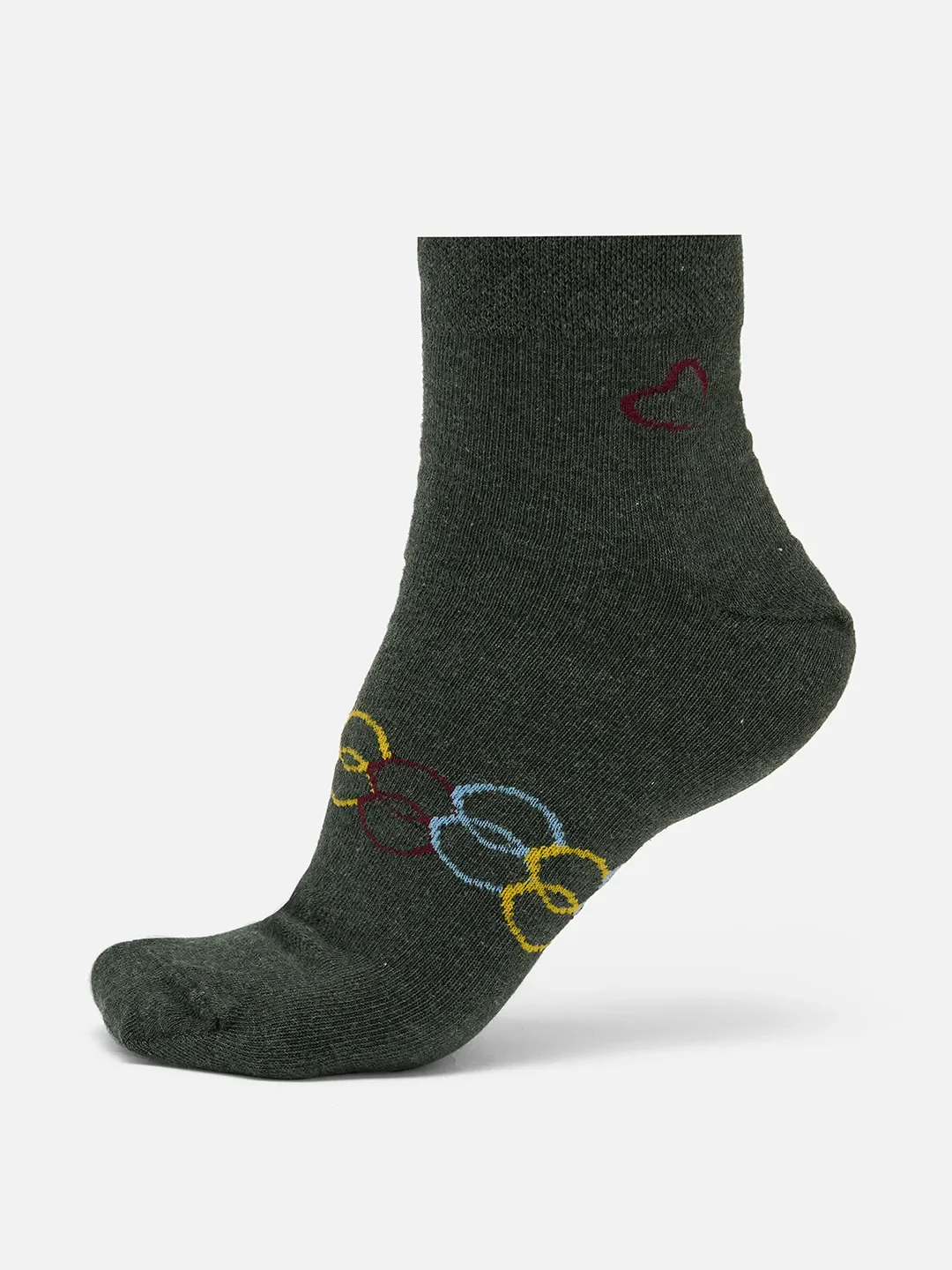 Blue Cotton Blend Men's Socks by Being Human Clothing - Image 5