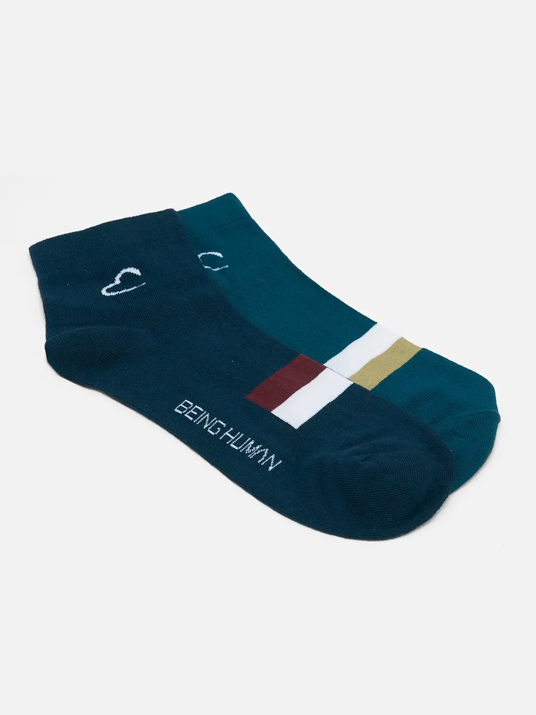 Blue Cotton Blend Men's Socks by Being Human Clothing - Image 3