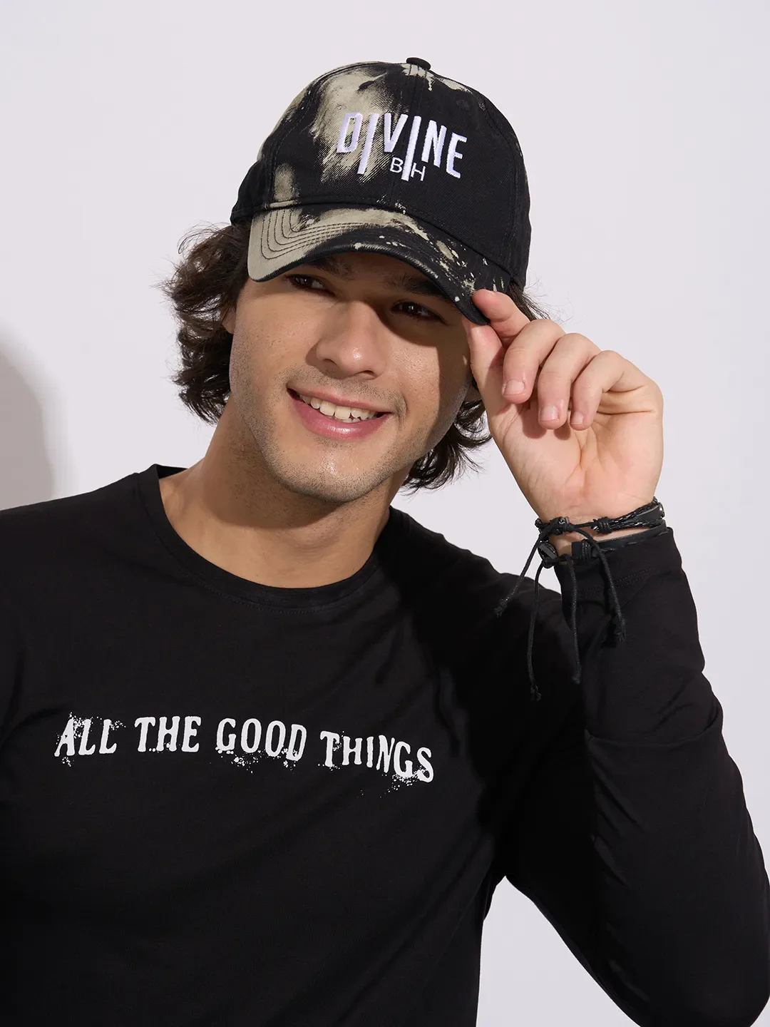 White Cotton Unisex Cap by Being Human Clothing - Image 4