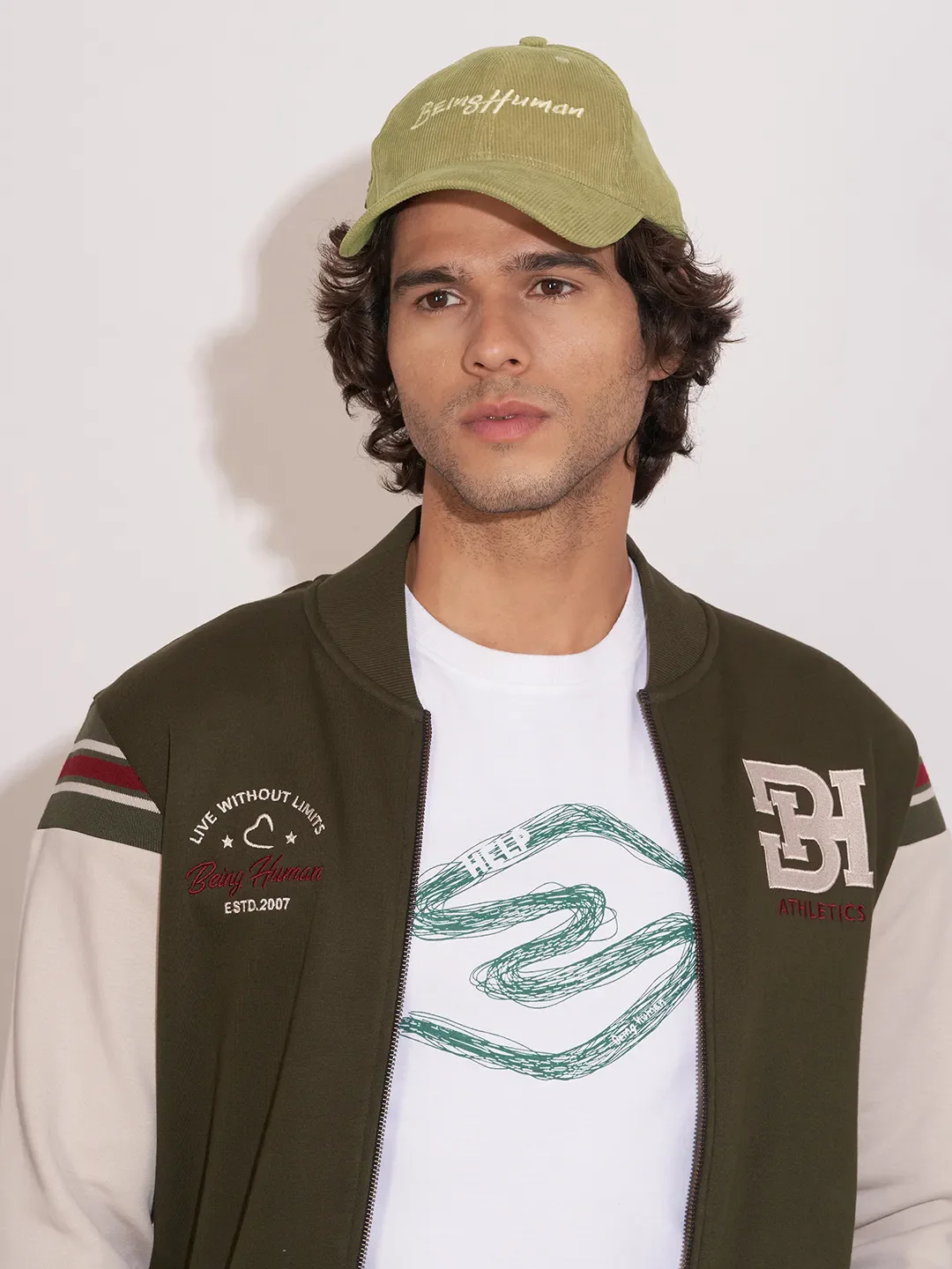 White Cotton Unisex Cap by Being Human Clothing - Image 4