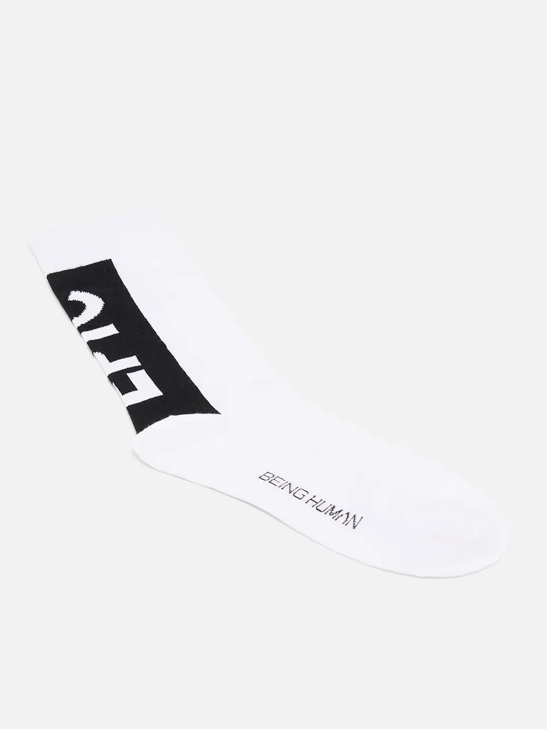 White Cotton Blend Men's Socks by Being Human Clothing - Image 3