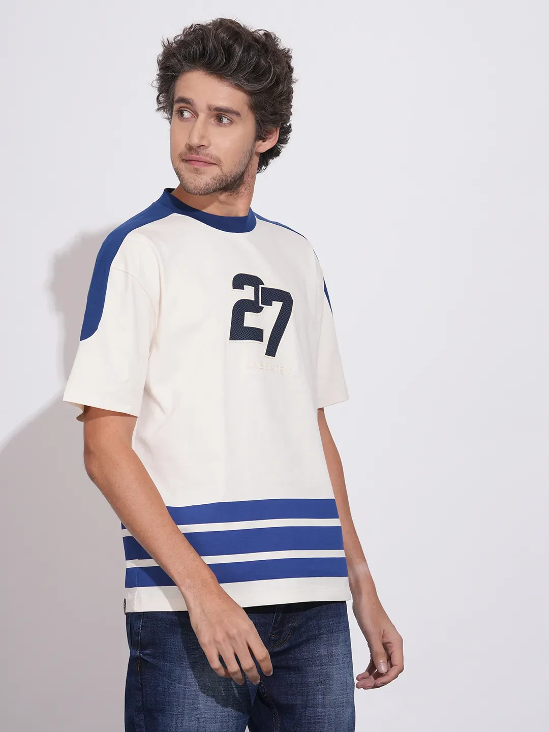 White Easy Fit Men's Short Sleeves T-Shirt by Being Human Clothing - Image 2