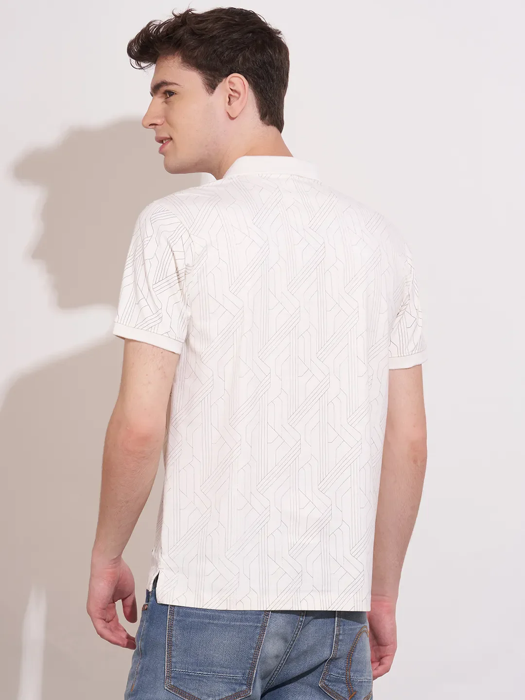 Blue Regular Fit Men's Polo T-Shirt by Being Human Clothing - Image 3