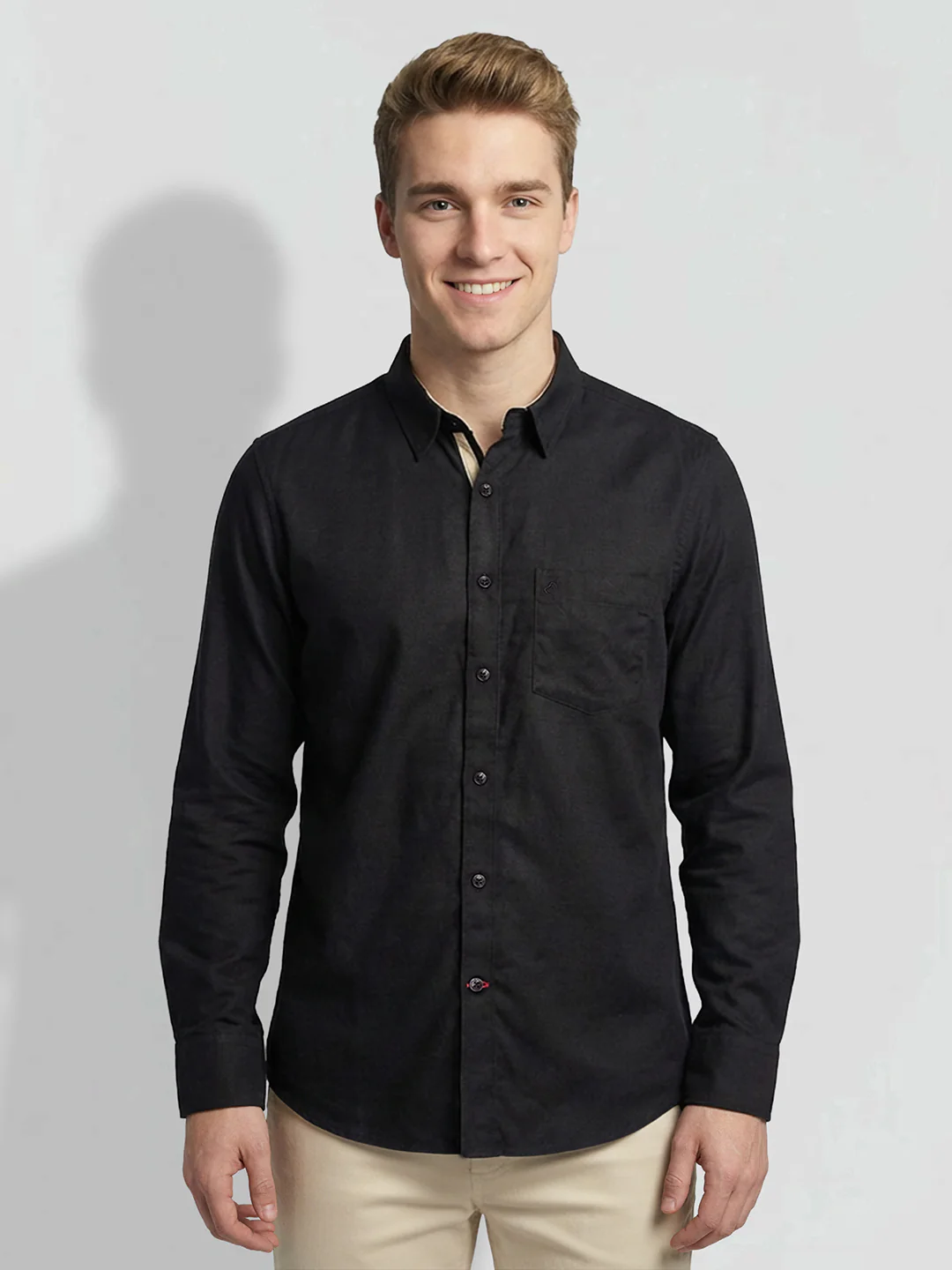 Black Moderno Fit Men's Shirt by Being Human Clothing