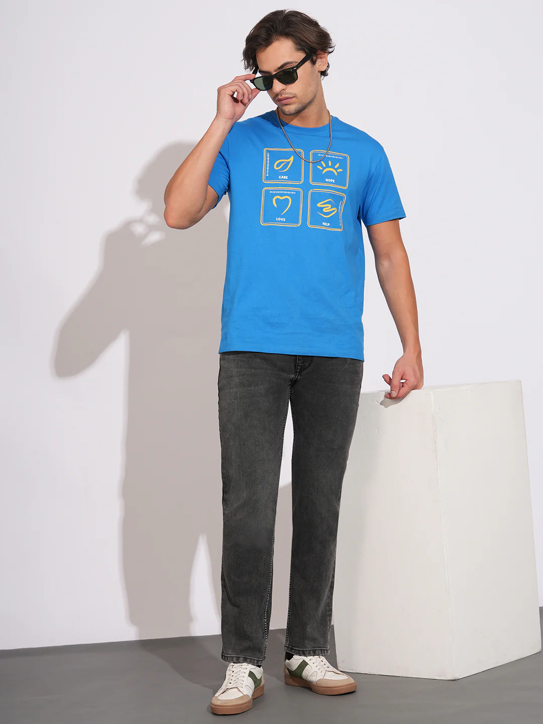 Black Slim Fit Denims for Men by Being Human Clothing - Image 4