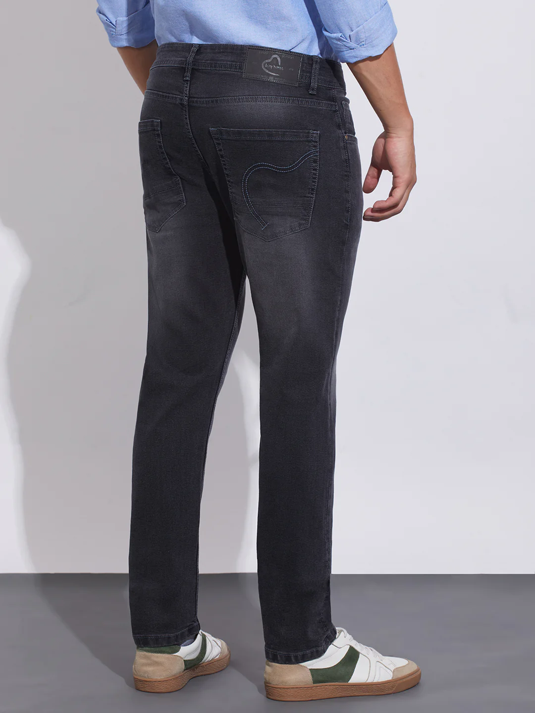 Black Tone Slim Fit Denims for Men by Being Human Clothing - Image 3