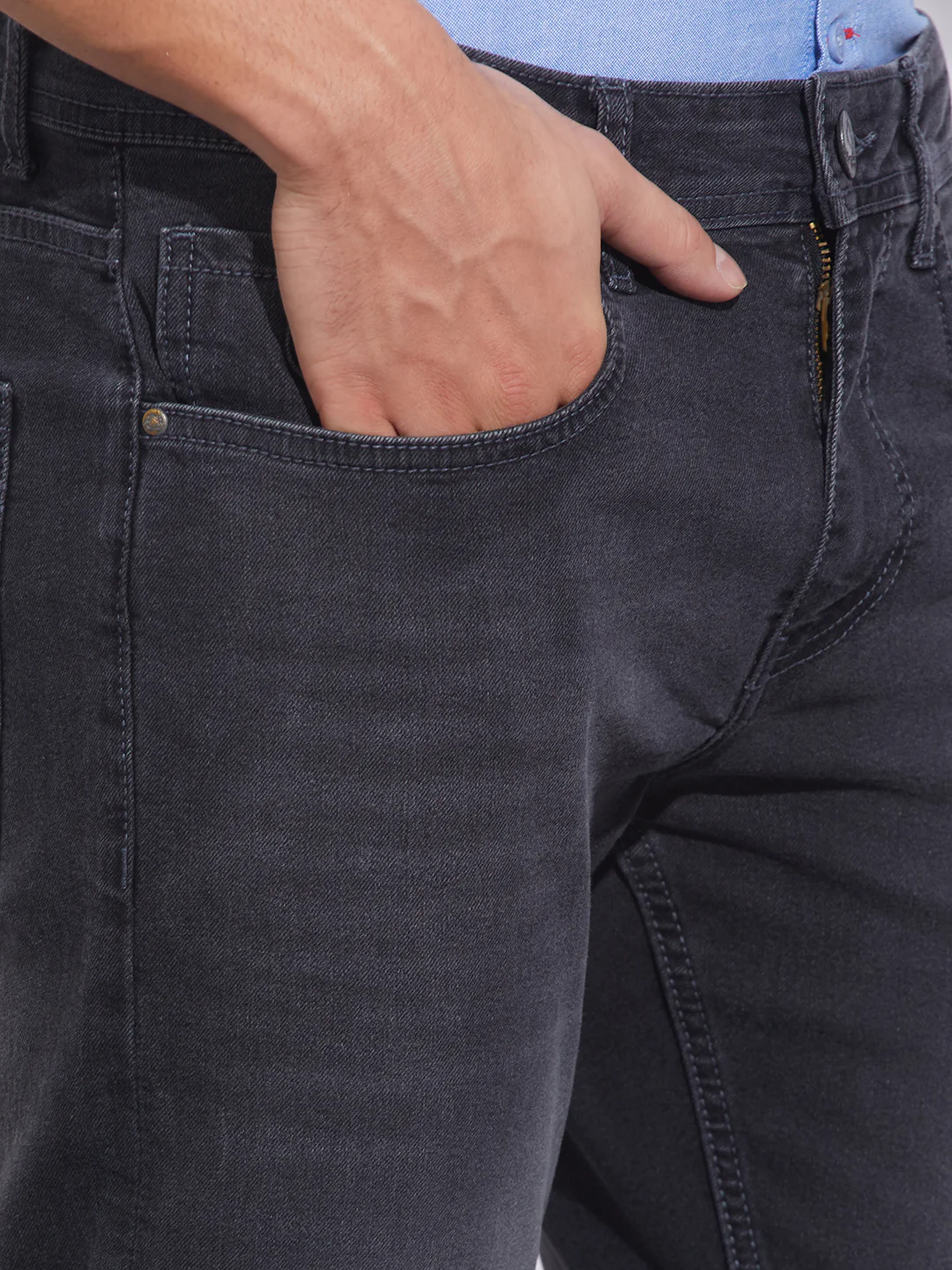 Black Tone Slim Fit Denims for Men by Being Human Clothing - Image 5