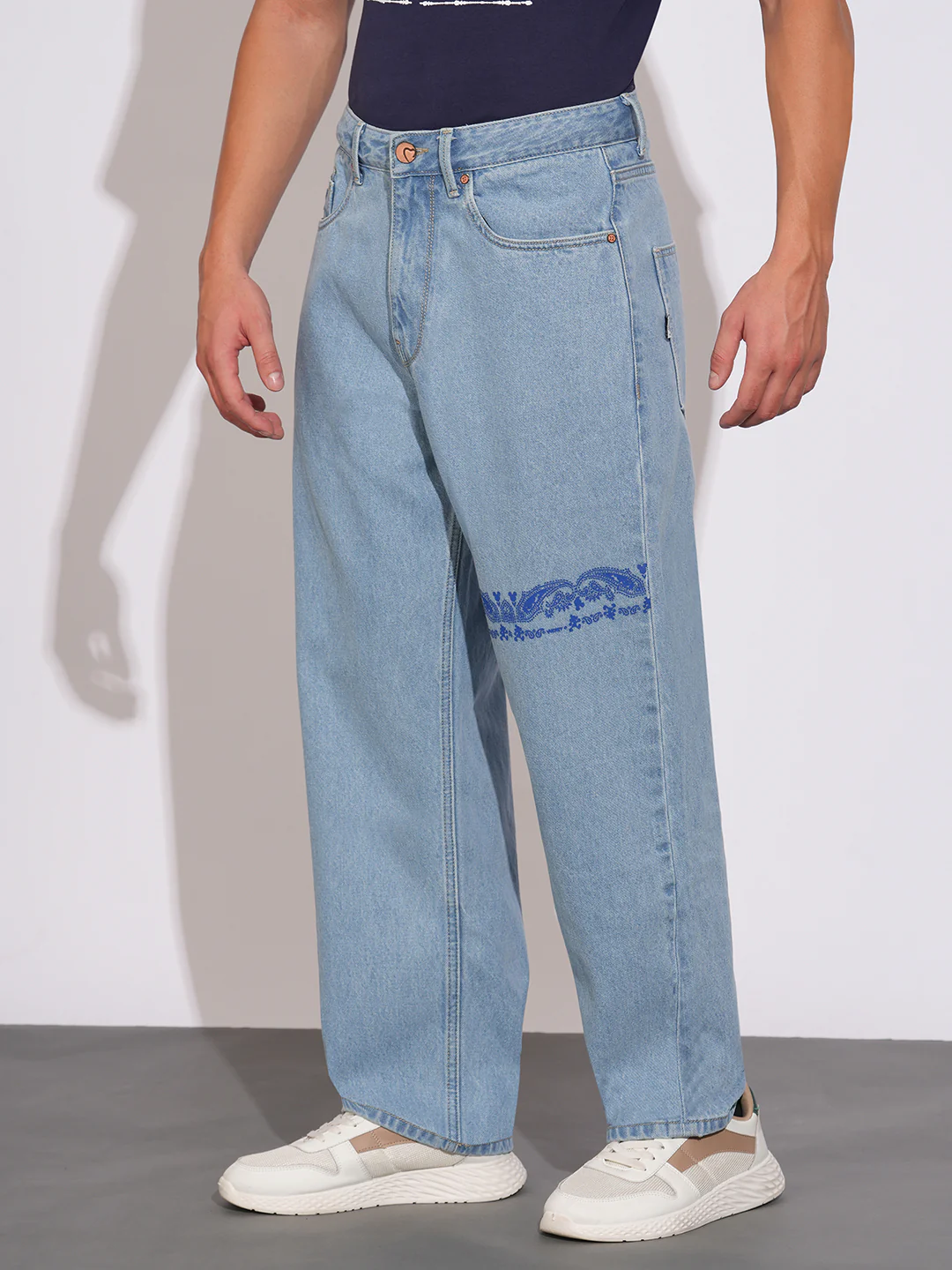 Blue Anti Fit Denims for Men by Being Human Clothing - Image 2