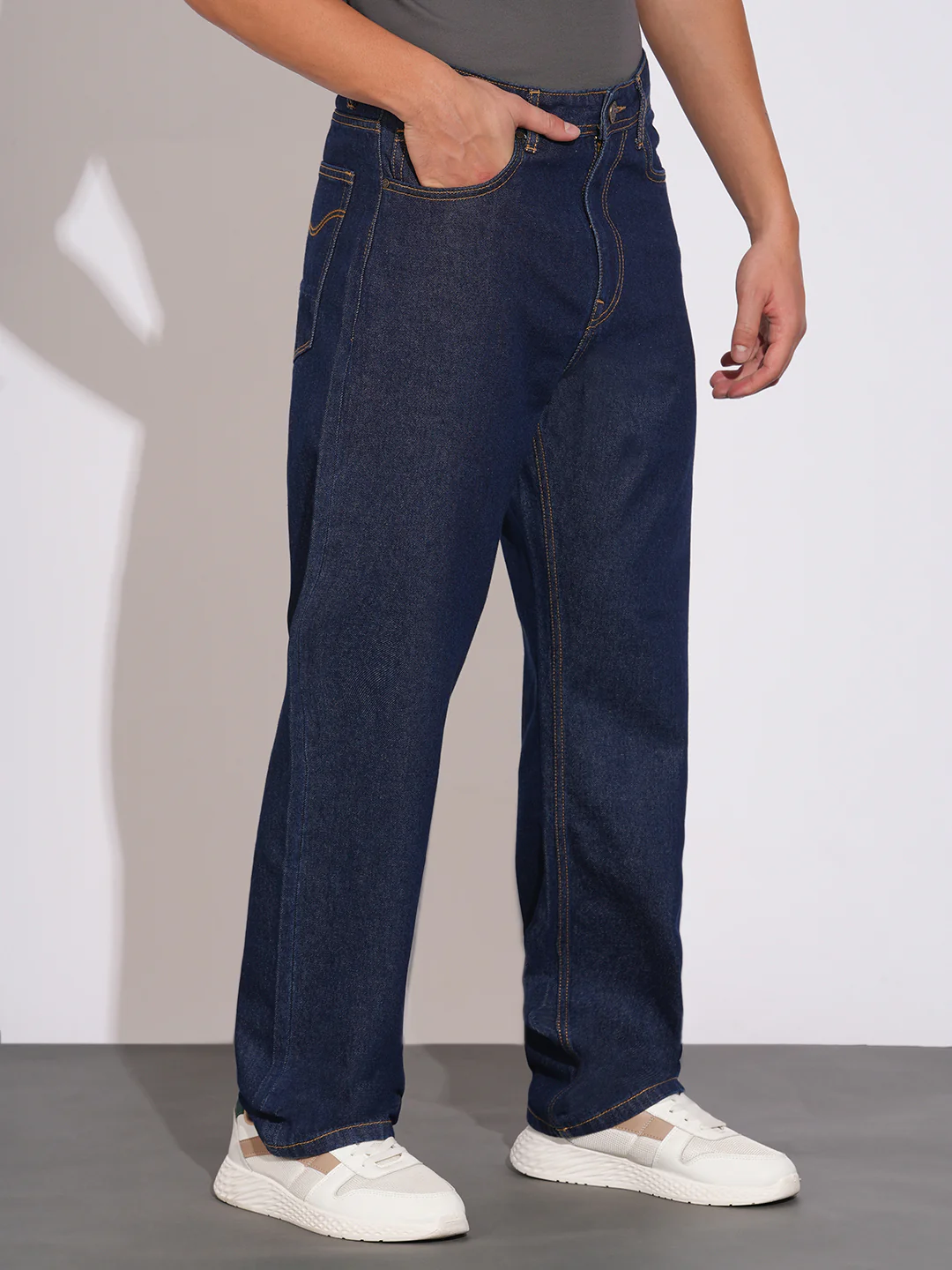 Blue Anti Fit Denims for Men by Being Human Clothing - Image 2