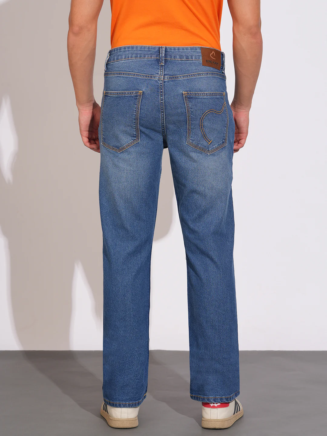 Blue Boot Cut Fit Denims for Men by Being Human Clothing - Image 3