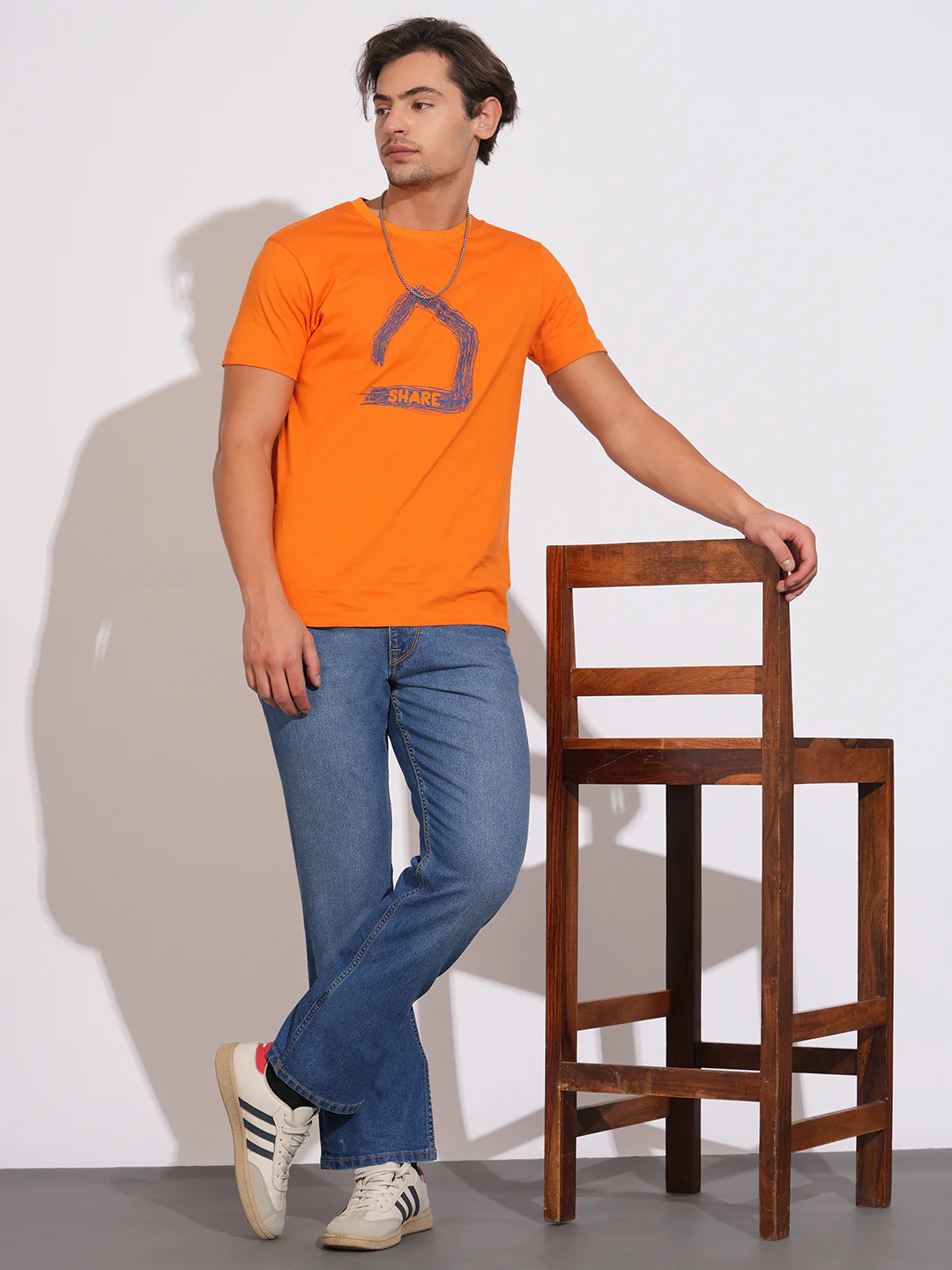 Blue Boot Cut Fit Denims for Men by Being Human Clothing - Image 4