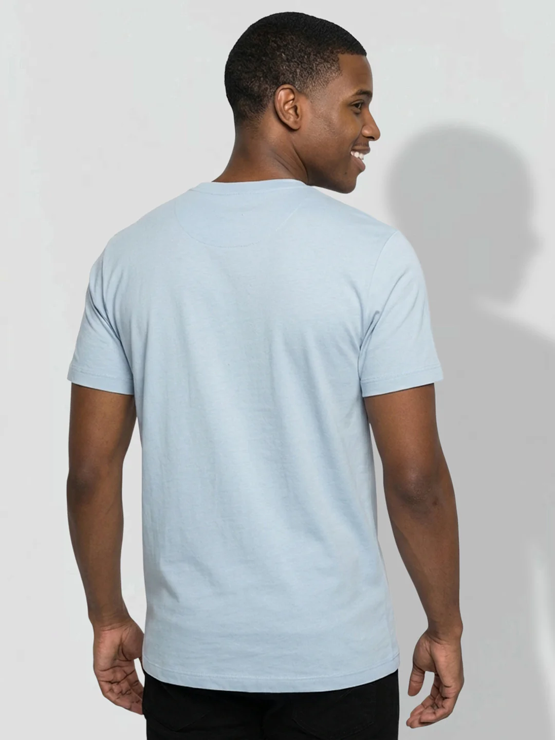 Blue Moderno Fit Men's Graphic T-Shirt by Being Human Clothing - Image 3
