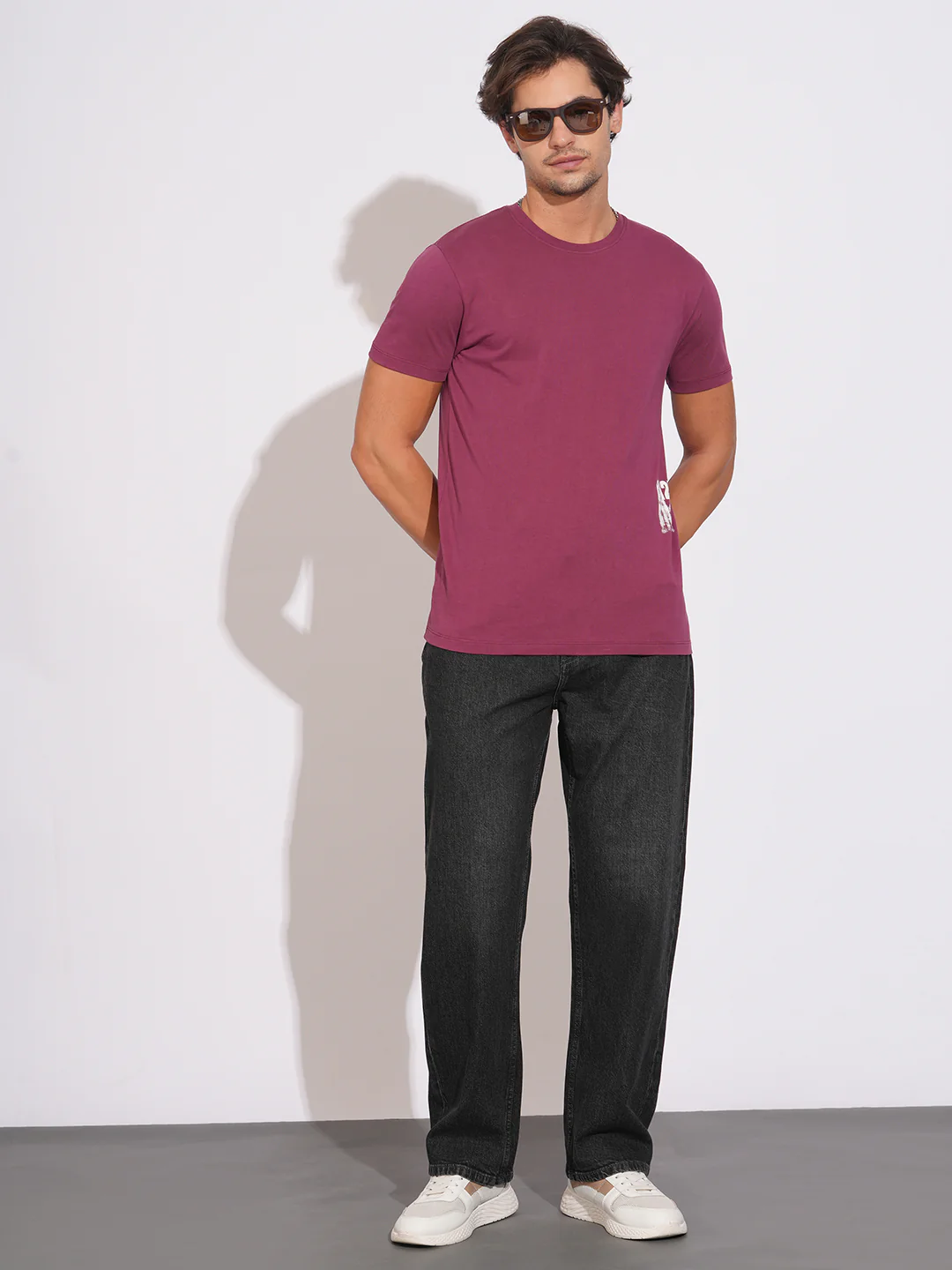 Carbon Black Anti Fit Denims for Men by Being Human Clothing - Image 4