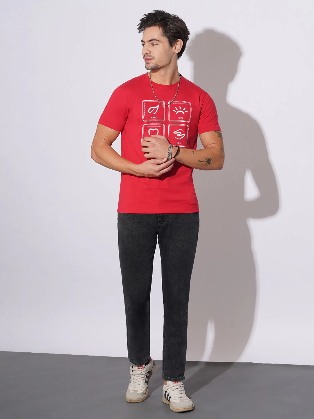 Carbon Black Slim Fit Jeans for Men by Being Human Clothing - Image 4