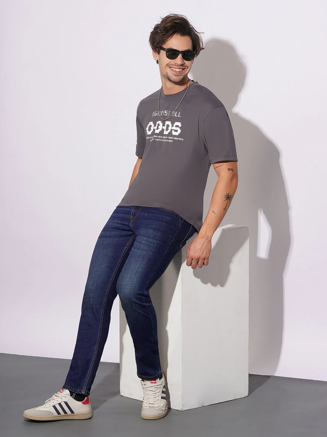 Dark Tone Skinny Fit Jeans for Men by Being Human Clothing - Image 4