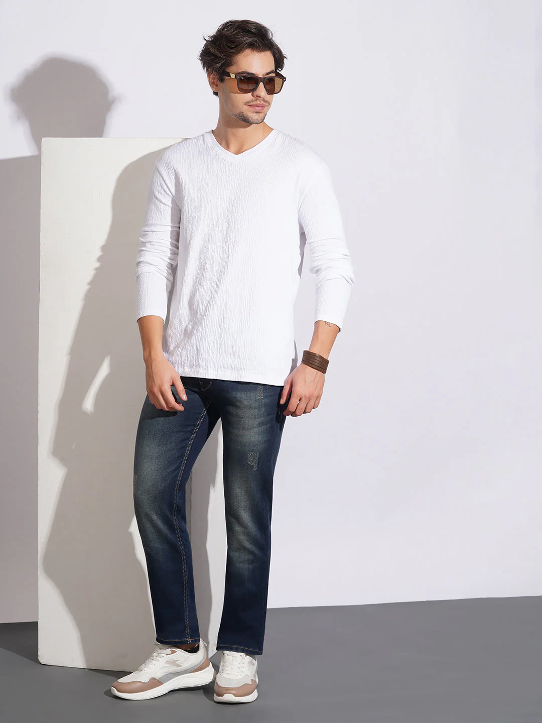 Dark Tone Straight Fit Jeans for Men by Being Human Clothing - Image 4