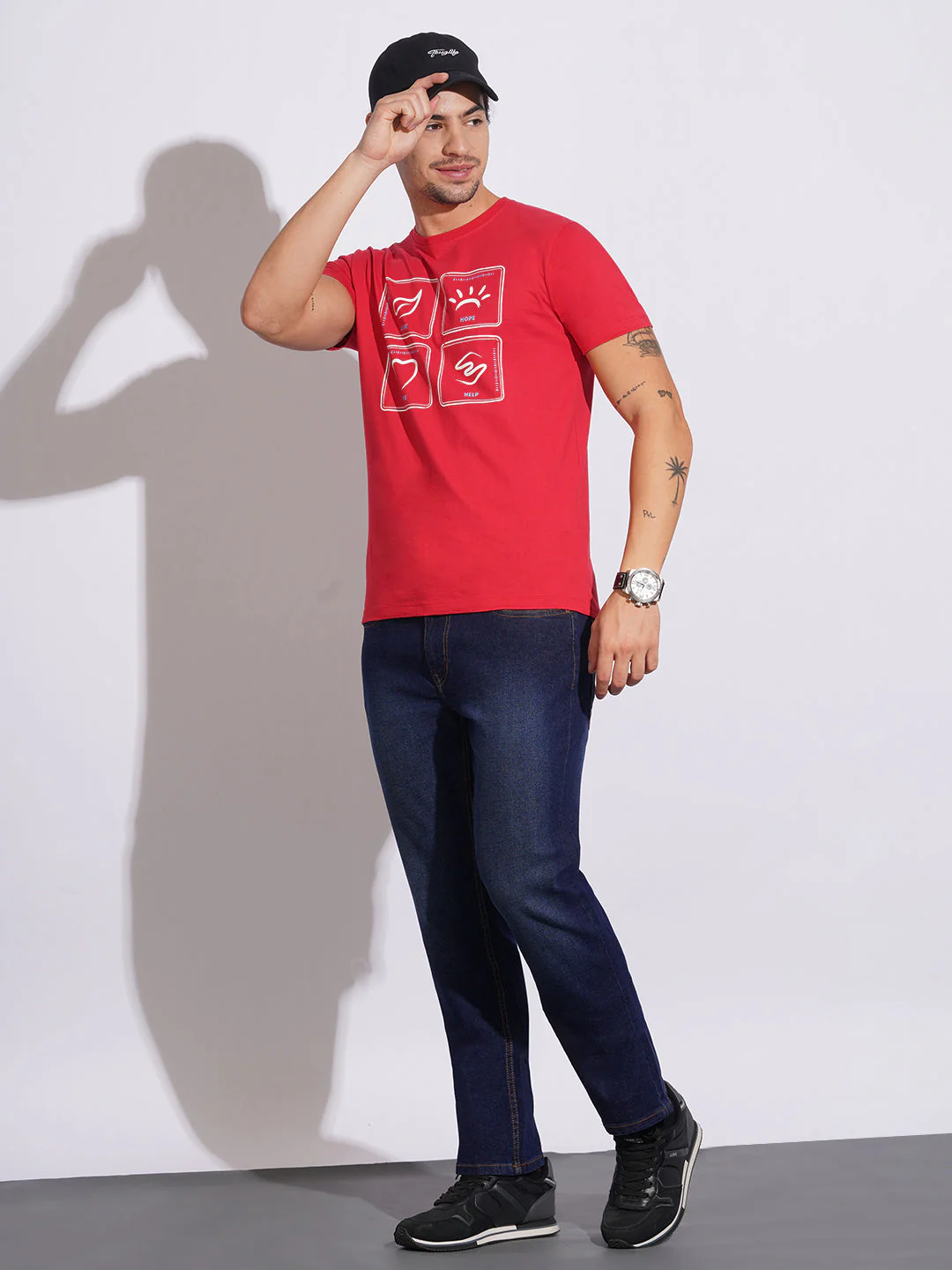 Dark Tone Straight Fit Jeans for Men by Being Human Clothing - Image 5