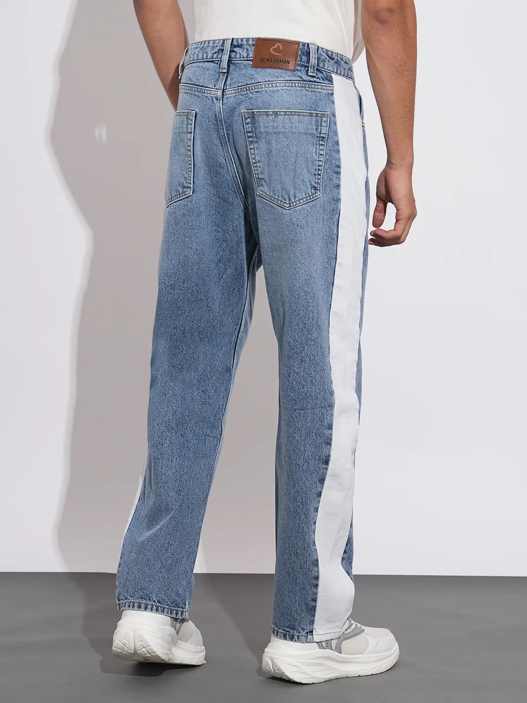 Blue Anti Fit Denims For Men By Being Human Clothing - Image 3