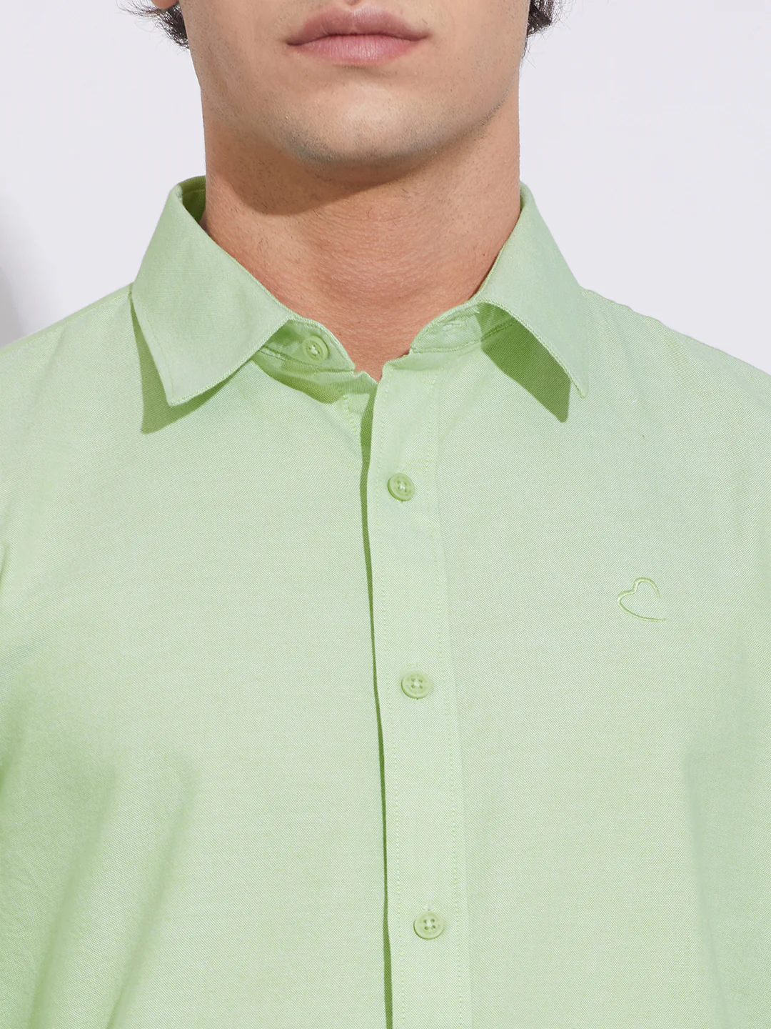 Green Moderno Fit Regular Collar Men's Shirt by Being Human Clothing - Image 5