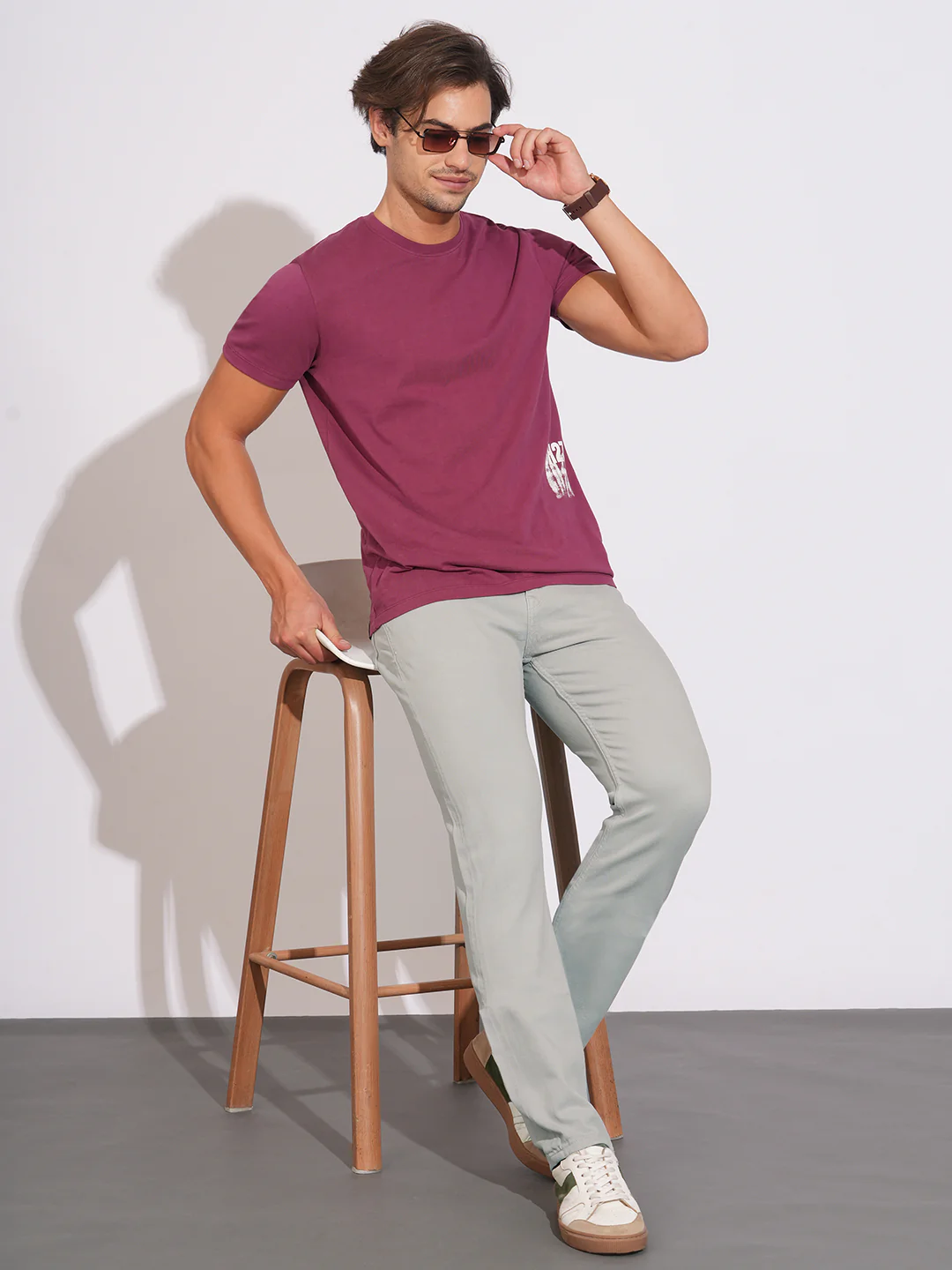 Grey Straight Fit Denims for Men by Being Human Clothing - Image 4