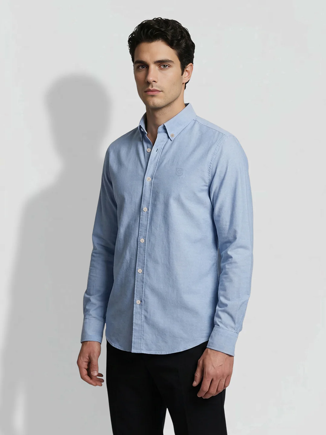 Light Blue Moderno fit Men's  Casual Shirt by Being Human Clothing - Image 2