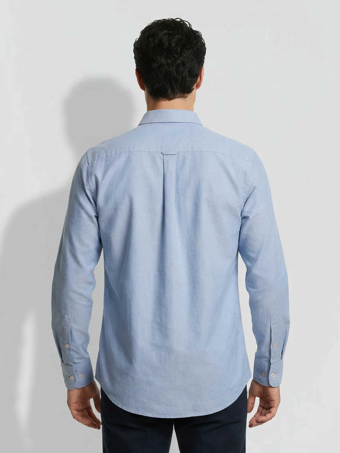 Light Blue Moderno fit Men's  Casual Shirt by Being Human Clothing - Image 3