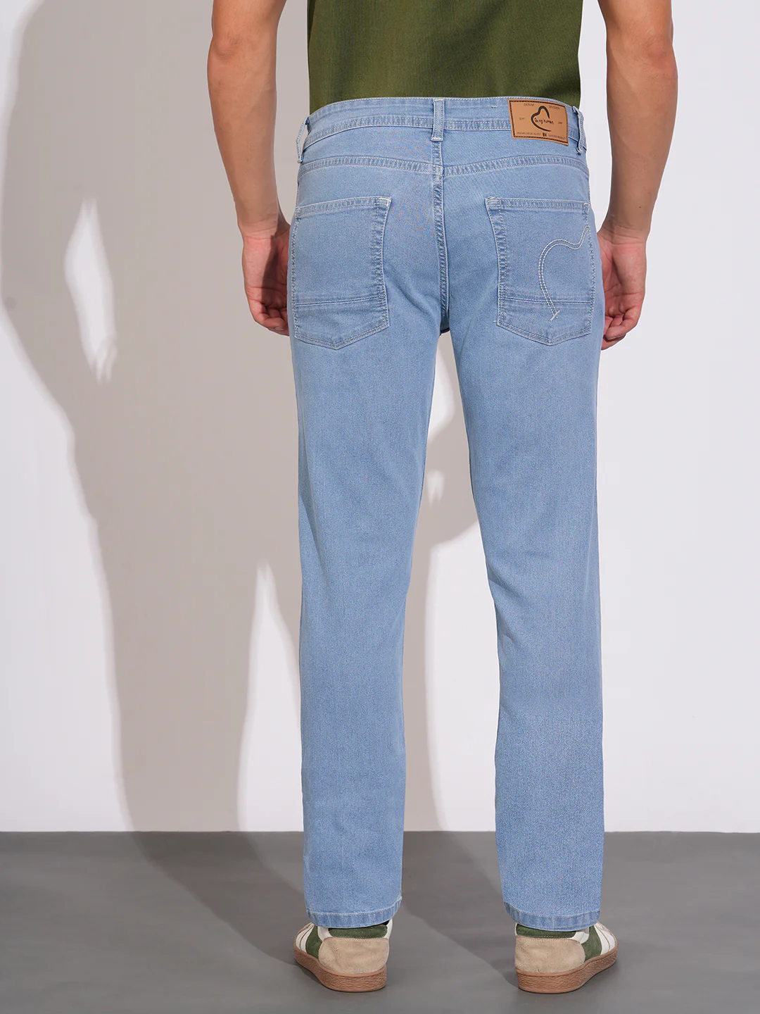 Light Tone Slim Fit Denims for Men by Being Human Clothing - Image 3
