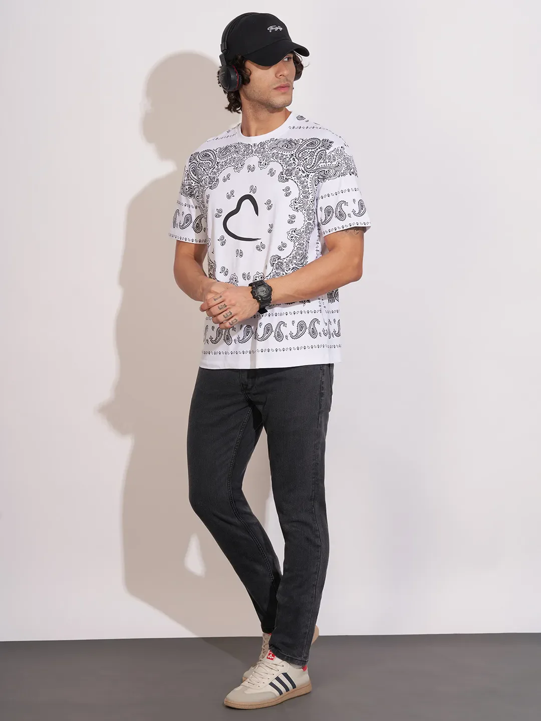 Black Skinny Fit Denims For Men By Being Human Clothing - Image 4