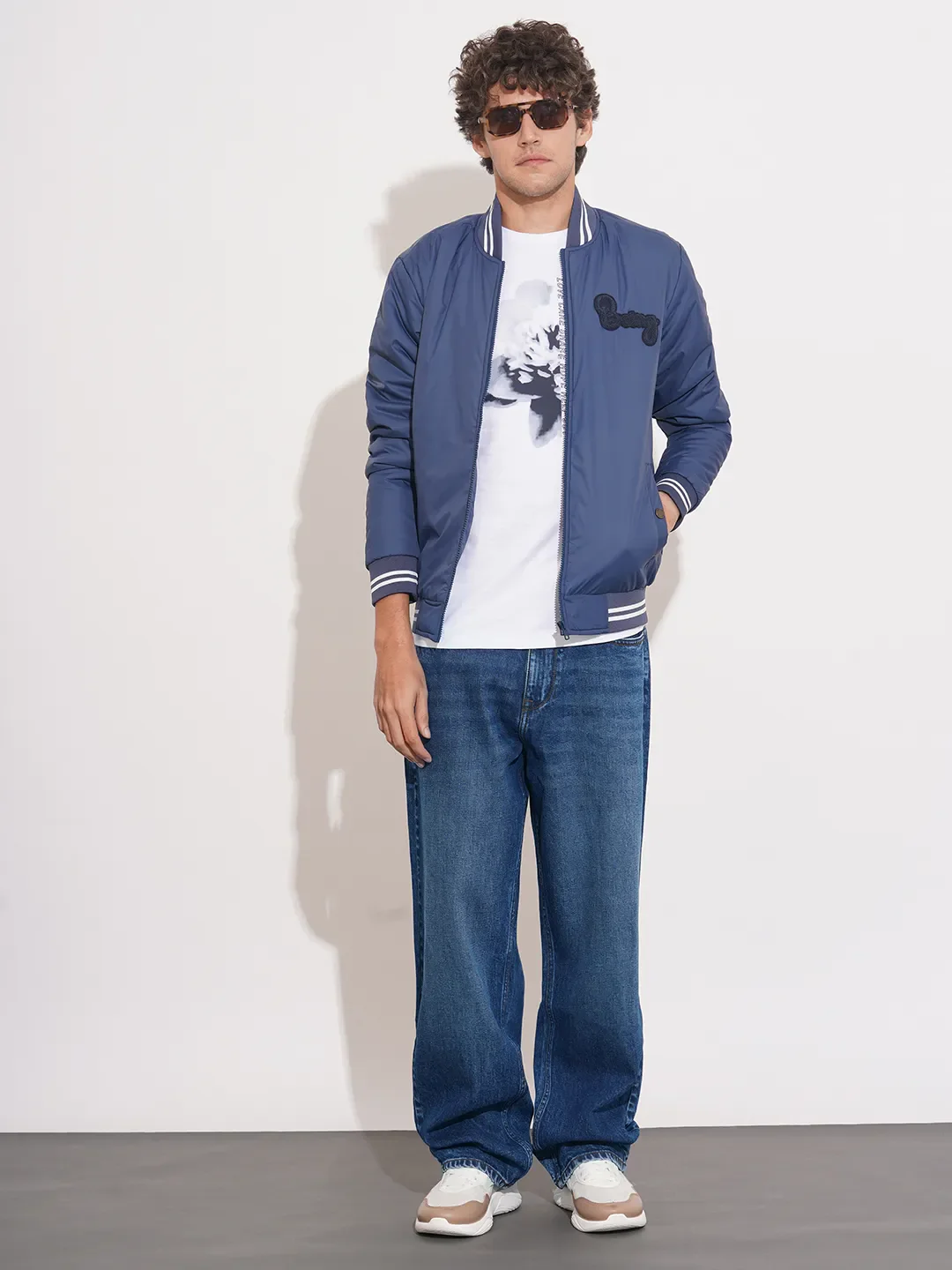 Dark Blue Anti Fit Denims For Men By Being Human Clothing - Image 4