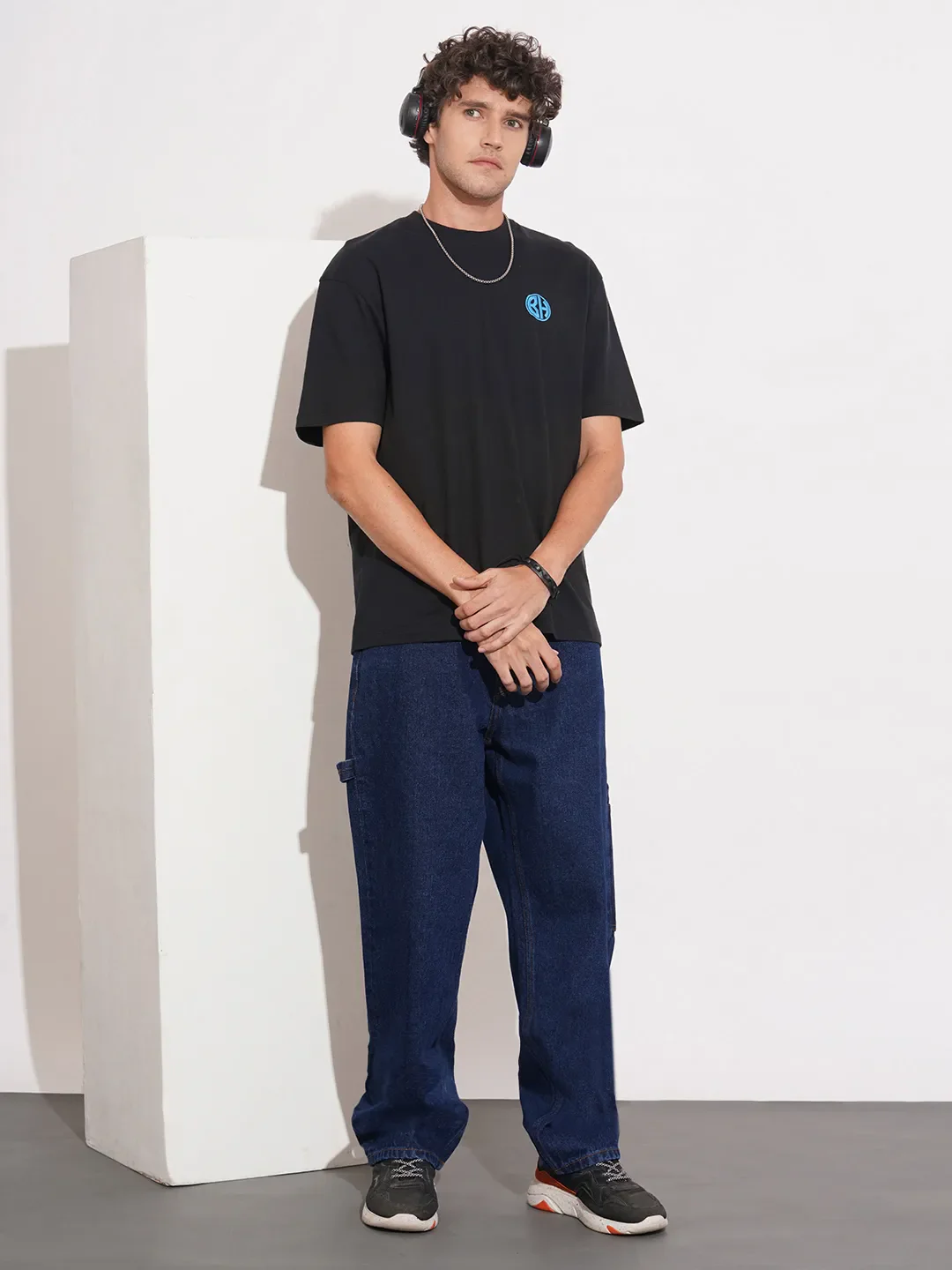 Dark Blue Anti Fit Denims For Men By Being Human Clothing - Image 4