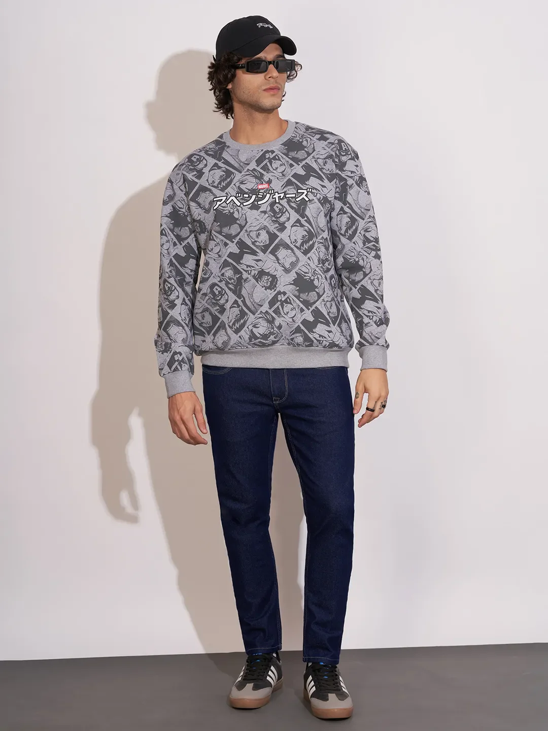 Dark Blue Cropped Fit Denims For Men By Being Human Clothing - Image 4