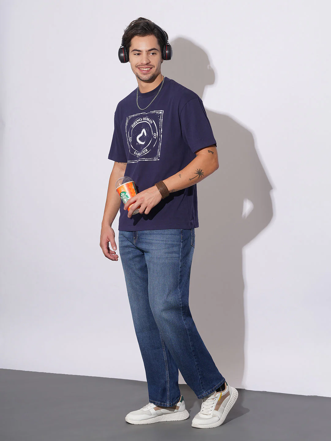 Mid Tone Anti Fit Jeans for Men by Being Human Clothing - Image 4