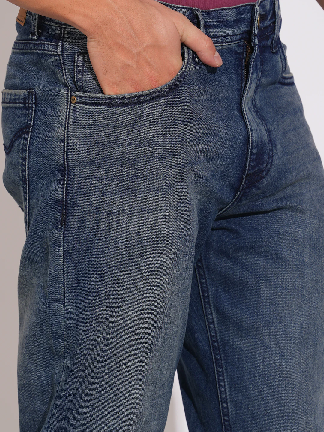 Mid Tone Boot Cut Fit Denims for Men by Being Human Clothing - Image 5