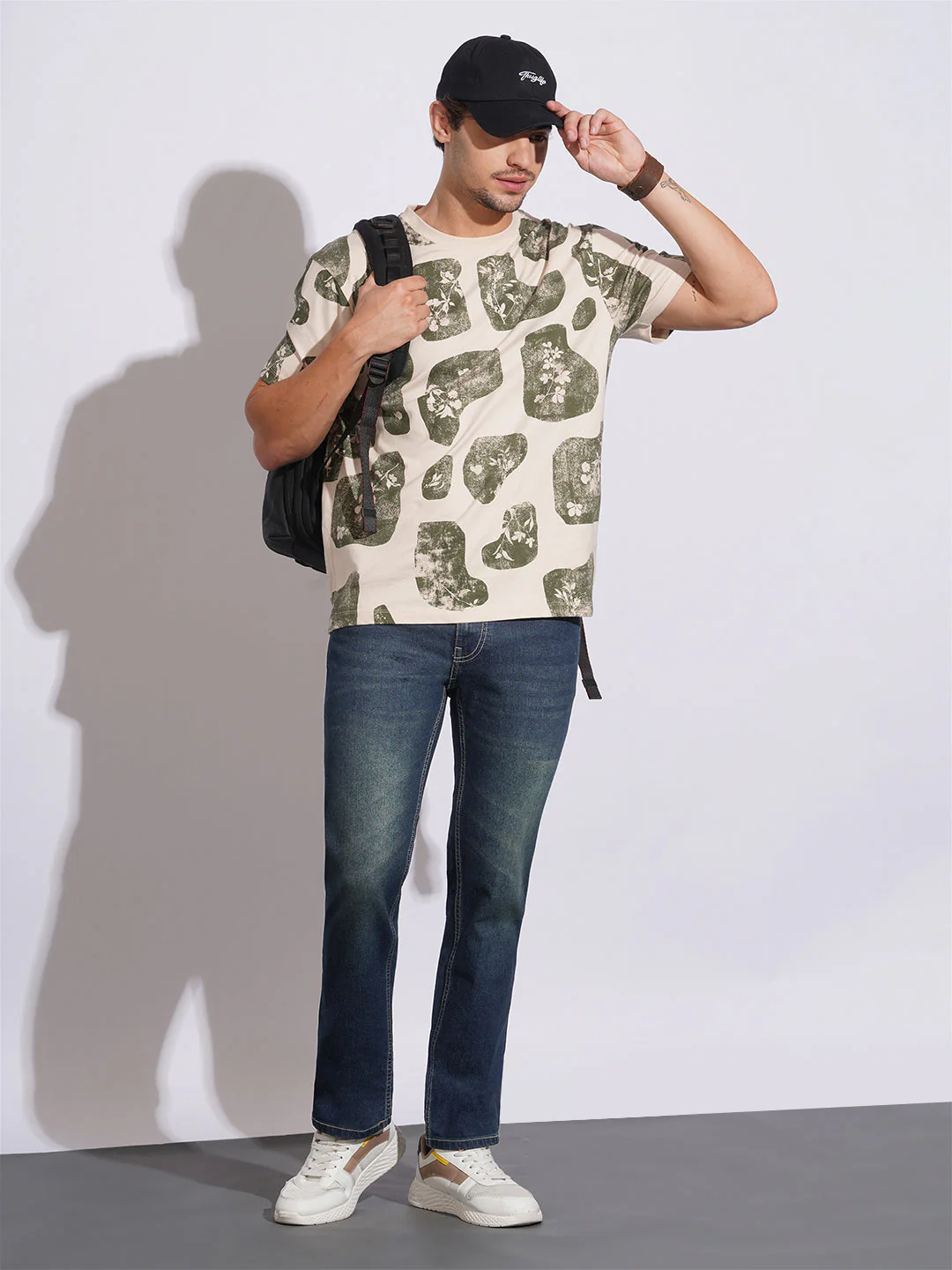 Mid Tone Straight Fit Jeans for Men by Being Human Clothing - Image 4