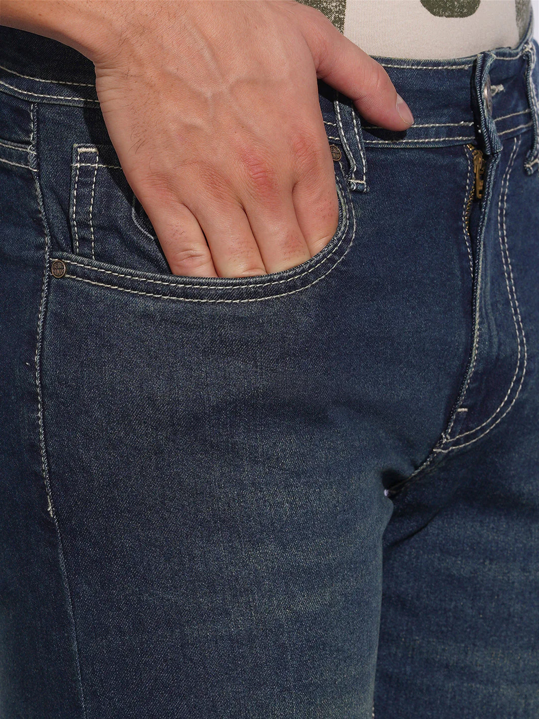 Mid Tone Straight Fit Jeans for Men by Being Human Clothing - Image 5