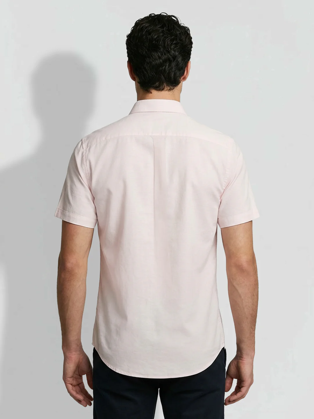 Pink Moderno  Fit Men's Short Sleeves Casual Shirt by Being Human Clothing - Image 3