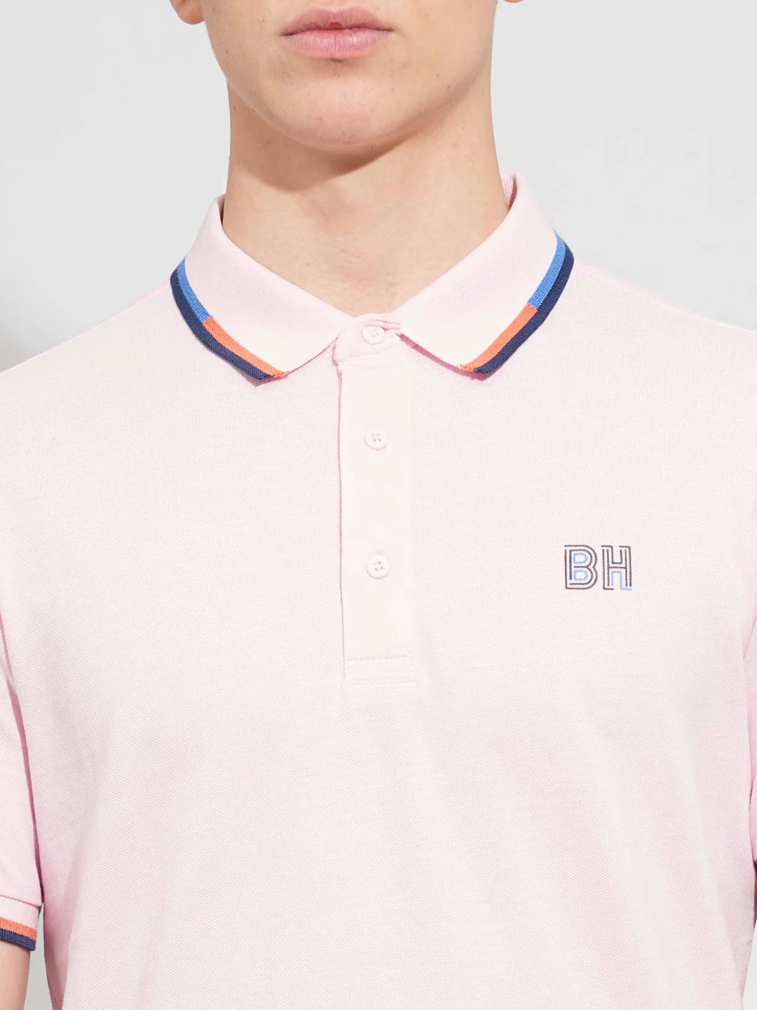 Pink Regular Fit Men's Polo T-Shirt by Being Human Clothing - Image 5