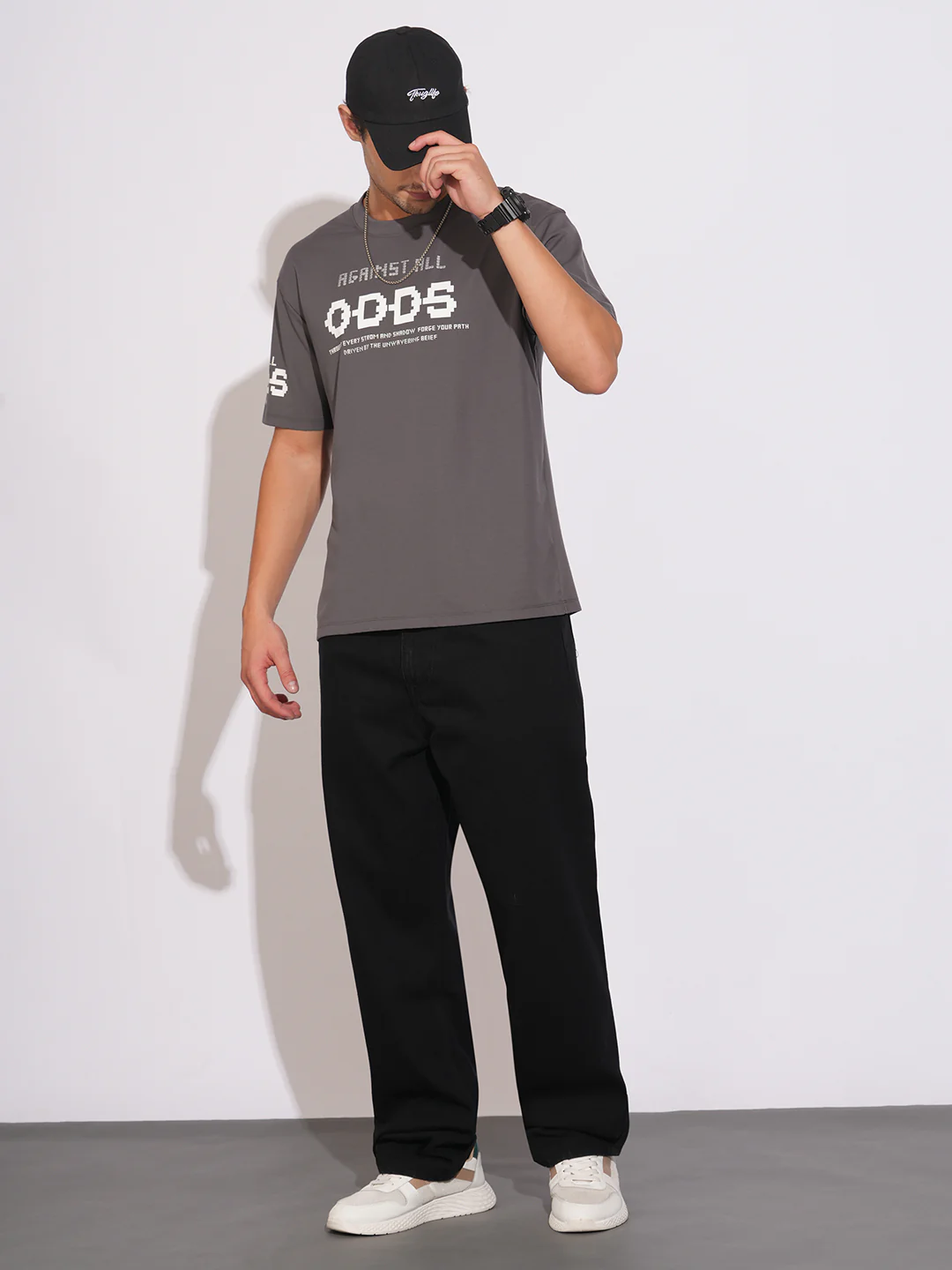 Raw Black Anti Fit Denims for Men by Being Human Clothing - Image 4