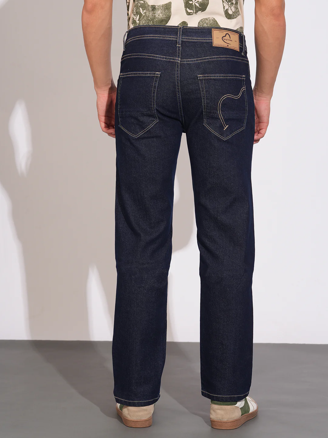 Raw Blue Boot Cut Fit Denims for Men by Being Human Clothing - Image 3